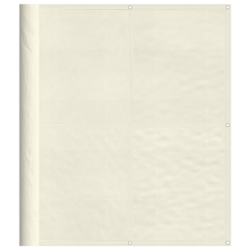 Paravento da Balcone Crema 120x800 cm 100% Poliestere Oxford | homemem39