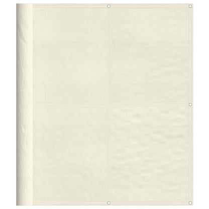 Paravento da Balcone Crema 120x800 cm 100% Poliestere Oxford | homemem39