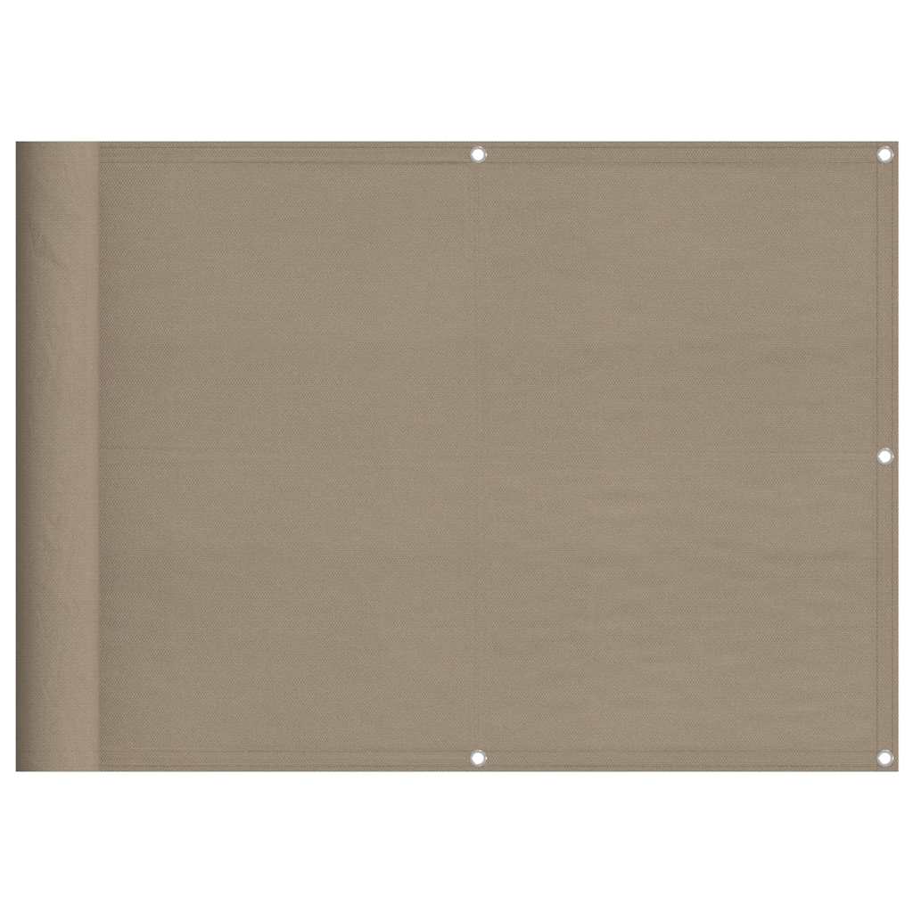 Paravento da Balcone Tortora 75x700 cm 100% Poliestere Oxford | homemem39