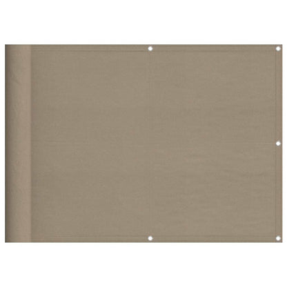 Paravento da Balcone Tortora 75x700 cm 100% Poliestere Oxford | homemem39