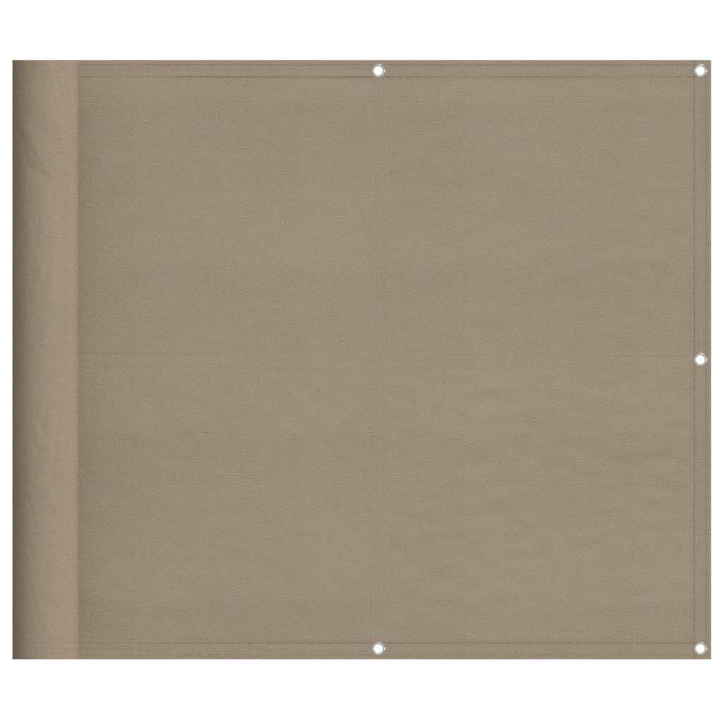 Paravento da Balcone Tortora 90x800 cm 100% Poliestere Oxford | homemem39