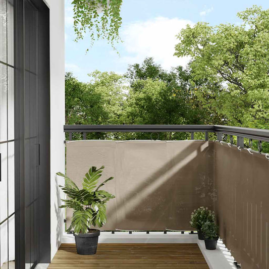 Paravento da Balcone Tortora 90x800 cm 100% Poliestere Oxford | homemem39