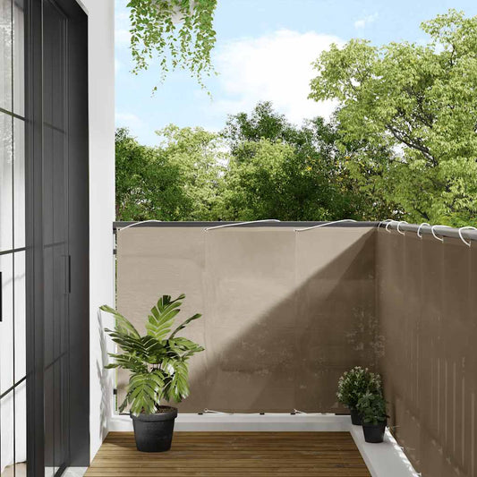 Paravento da Balcone Tortora 120x700 cm 100% Poliestere Oxford | homemem39
