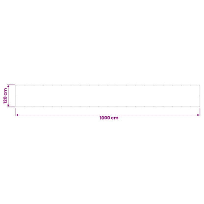 Paravento da Balcone Tortora 120x1000 cm 100% Poliestere Oxford | homemem39