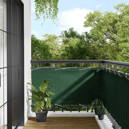 Paravento Balcone Verde Scuro 75x700 cm 100% Poliestere Oxford | homemem39