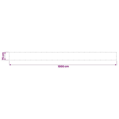 Paravento Balcone Verde Scuro 75x1000 cm 100% Poliestere Oxford | homemem39
