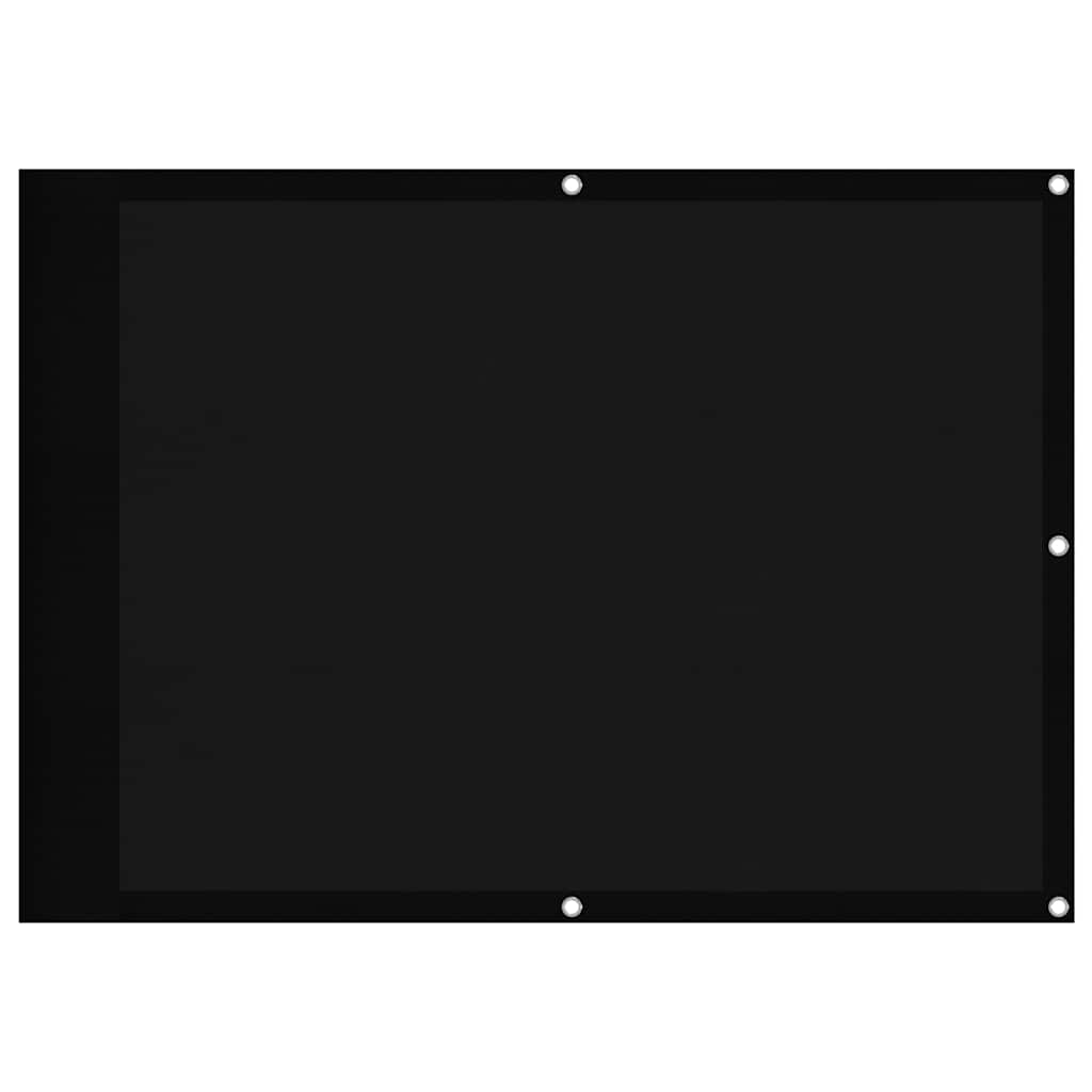 Paravento da Balcone Nero 75x800 cm 100% Poliestere Oxford | homemem39