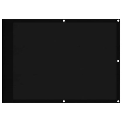 Paravento da Balcone Nero 75x800 cm 100% Poliestere Oxford | homemem39
