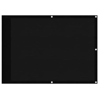 Paravento da Balcone Nero 75x1000 cm 100% Poliestere Oxford | homemem39