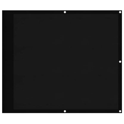 Paravento da Balcone Nero 90x700 cm 100% Poliestere Oxford