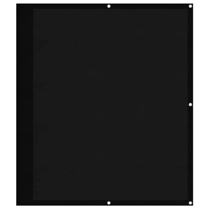 Paravento da Balcone Nero 120x800 cm 100% Poliestere Oxford | homemem39