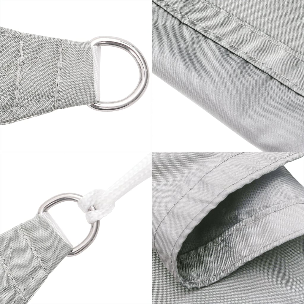 Vela Parasole Grigio Chiaro 3,5x2,5 m 100% Poliestere Oxford | homemem39