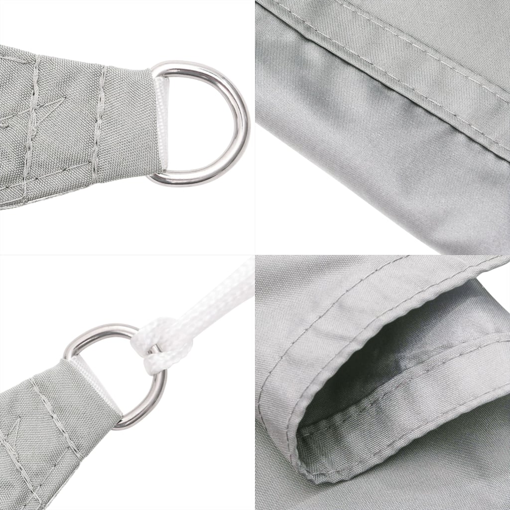 Vela Parasole Grigio Chiaro 5x3 m 100% Poliestere Oxford | homemem39