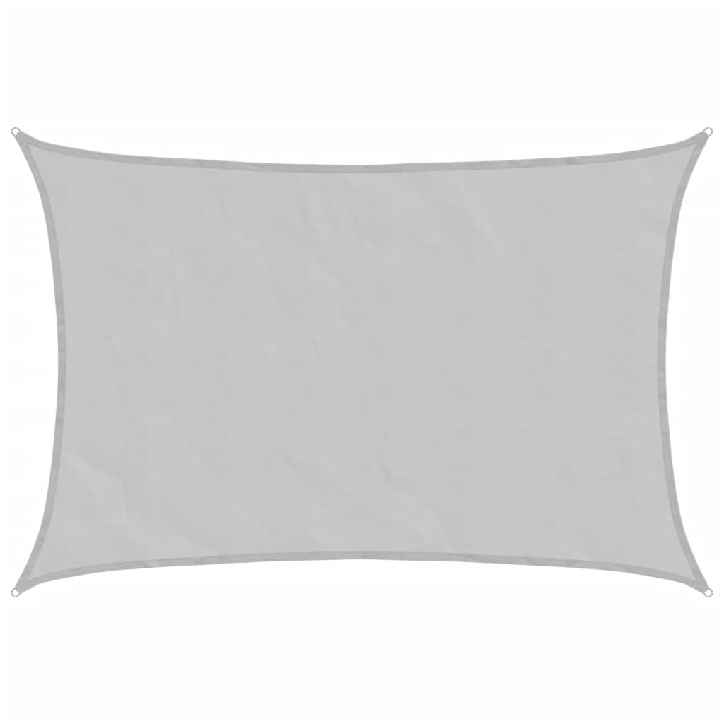 Vela Parasole Grigio Chiaro 4,5x3,5 m 100% Poliestere Oxford | homemem39