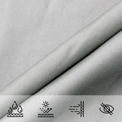 Vela Parasole Grigio Chiaro 5x4 m 100% Poliestere Oxford | homemem39