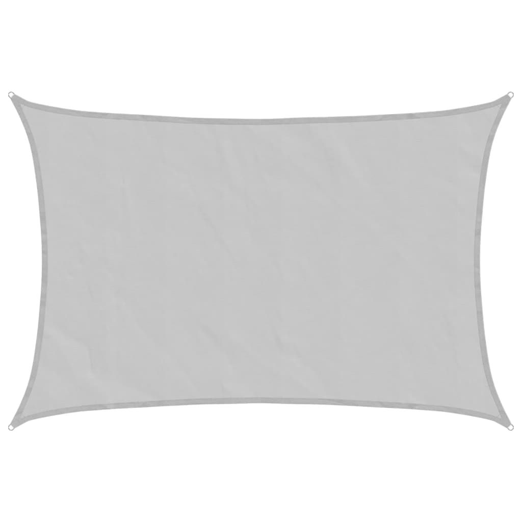 Vela Parasole Grigio Chiaro 6x5 m 100% Poliestere Oxford | homemem39