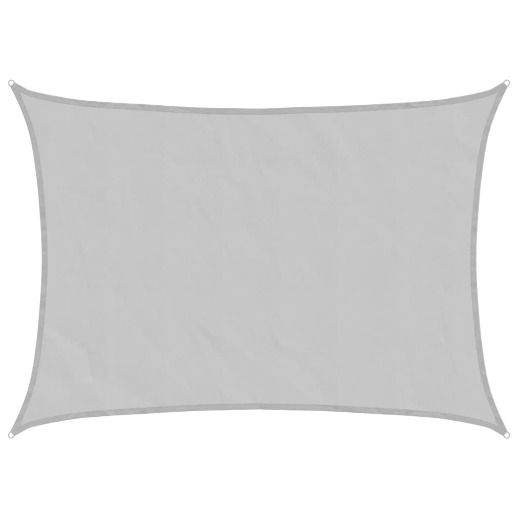 Vela Parasole Grigio Chiaro 8x6 m 100% Poliestere Oxford | homemem39
