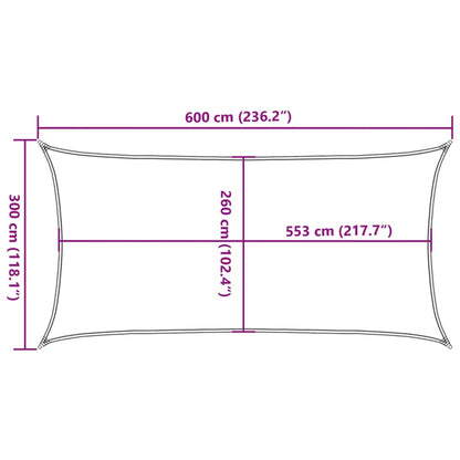 Vela Parasole Sabbia 6,3 m 100% Poliestere Oxford | homemem39