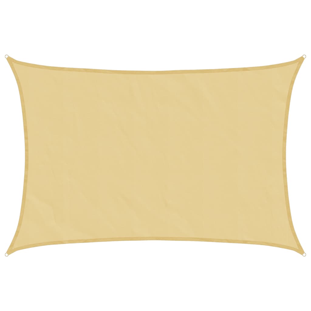Vela Parasole Sabbia 5x4 m 100% Poliestere Oxford | homemem39