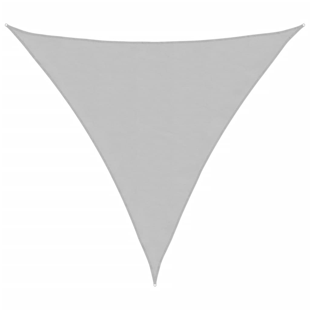 Vela Parasole Grigio Chiaro 3x3x3 m 100% Poliestere Oxford | homemem39