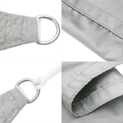 Vela Parasole Grigio Chiaro 3x3x3 m 100% Poliestere Oxford | homemem39