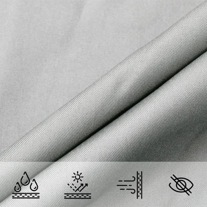 Vela Parasole Grigio Chiaro 3x4x5 m 100% Poliestere Oxford | homemem39