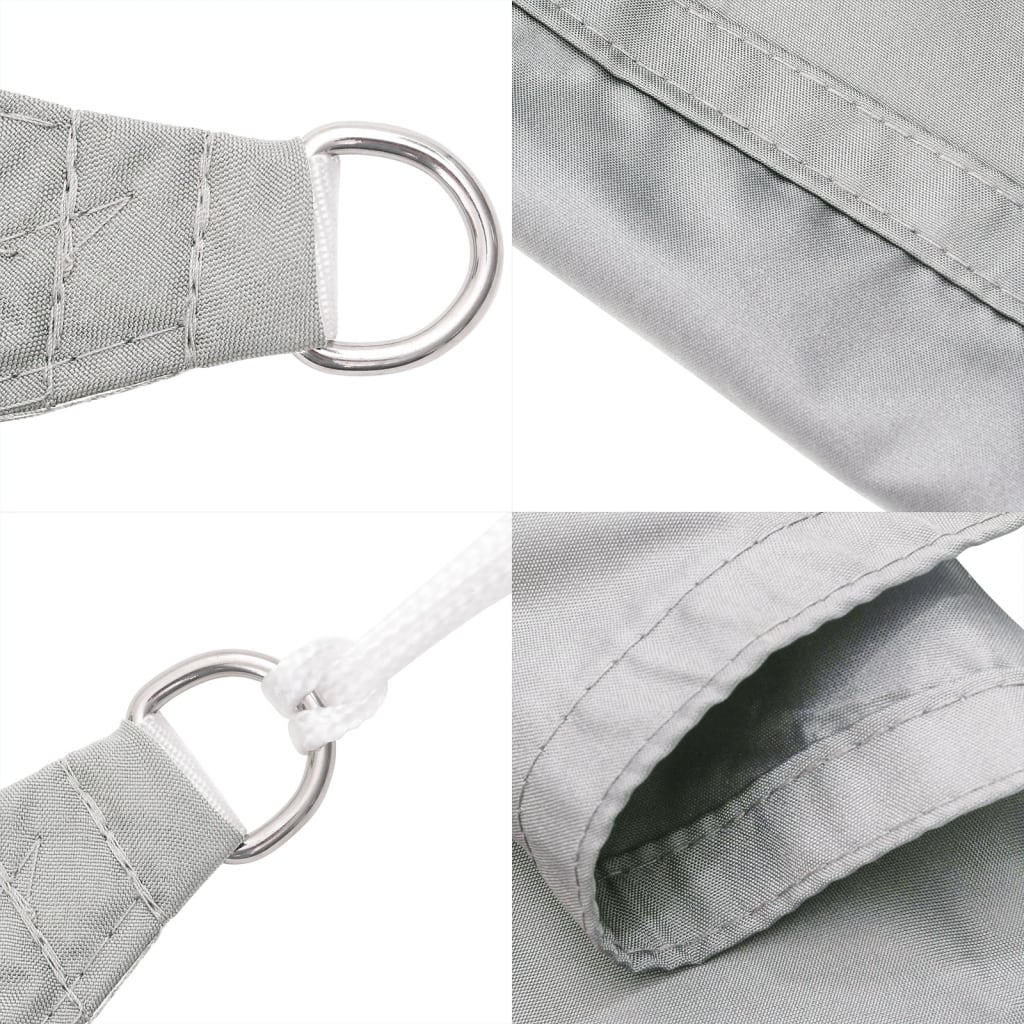 Vela Parasole Grigio Chiaro 3x4x4 m 100% Poliestere Oxford | homemem39