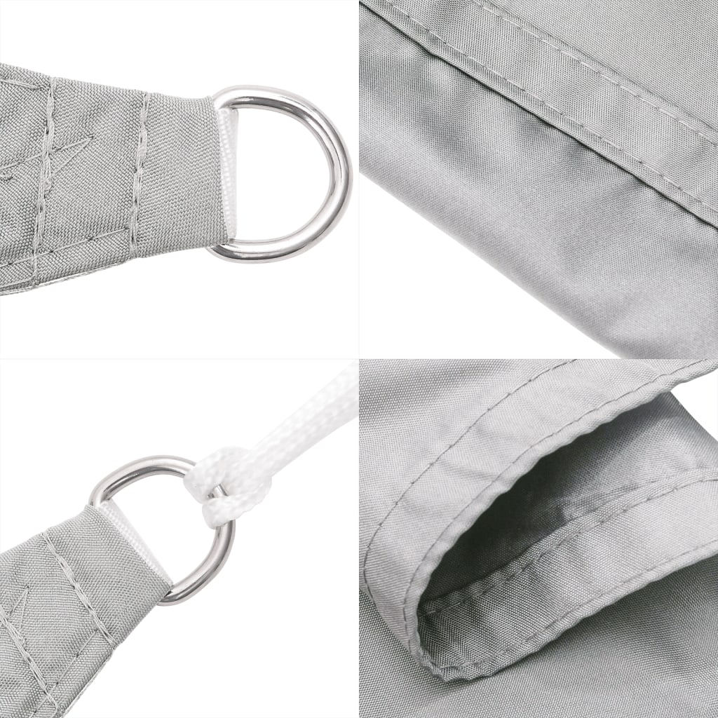 Vela Parasole Grigio Chiaro 6x6x6 m 100% Poliestere Oxford | homemem39