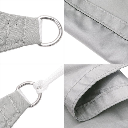Vela Parasole Grigio Chiaro 6x6x6 m 100% Poliestere Oxford | homemem39