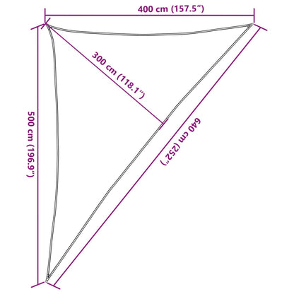 Vela Parasole Sabbia 4x5x6,4 m 100% Poliestere Oxford | homemem39