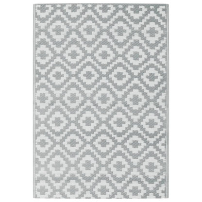 Tappeto da Esterni ARAKIL Grigio 160x230 cm in PP