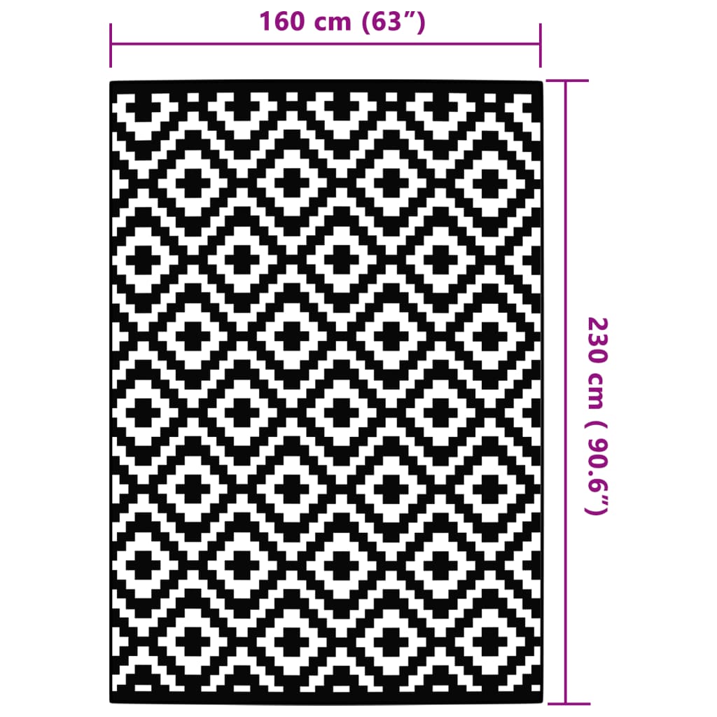 Tappeto da Esterni ARAKIL Grigio 160x230 cm in PP | homemem39