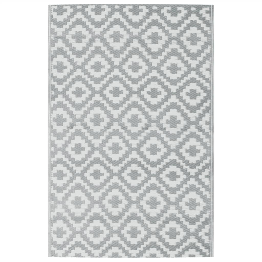 Tappeto da Esterni ARAKIL Grigio 190x290 cm in PP | homemem39