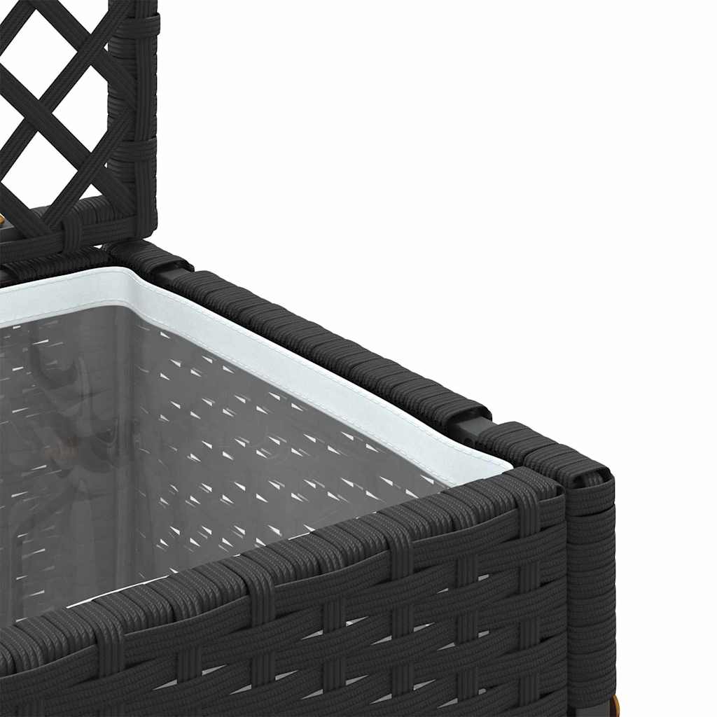 Fioriera Nero 35 x 30 x 135 cm Metallo - homemem39