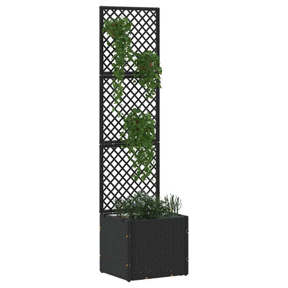Fioriera Nero 35 x 30 x 135 cm Metallo - homemem39