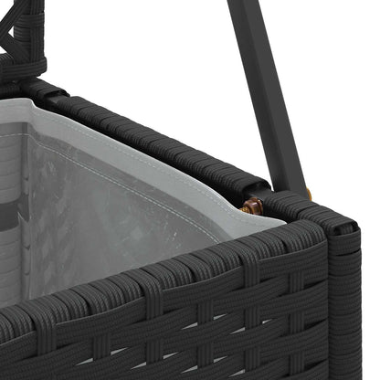 Vaso da giardino Nero 70 x 30 x 135 cm Metallo