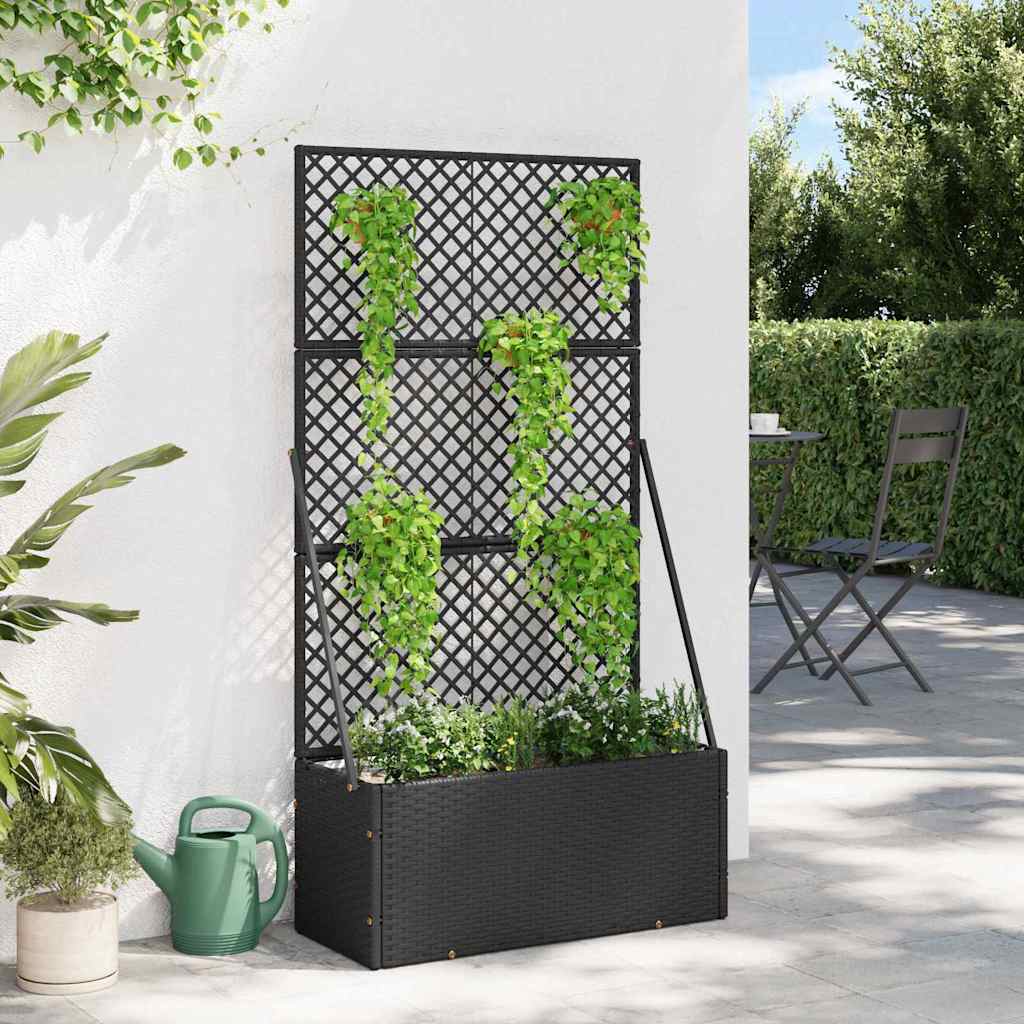 Fioriera Nero 70 x 30 x 135 cm Metallo - homemem39