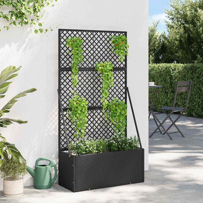 Fioriera Nero 70 x 30 x 135 cm Metallo - homemem39