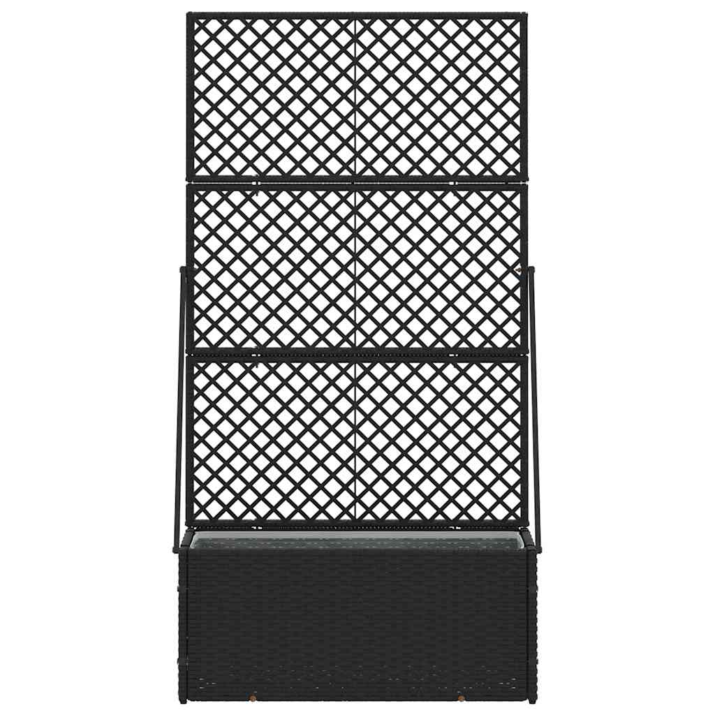 Fioriera Nero 70 x 30 x 135 cm Metallo - homemem39