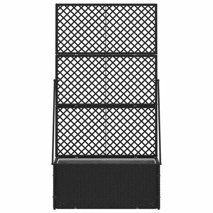 Vaso da giardino Nero 70 x 30 x 135 cm Metallo