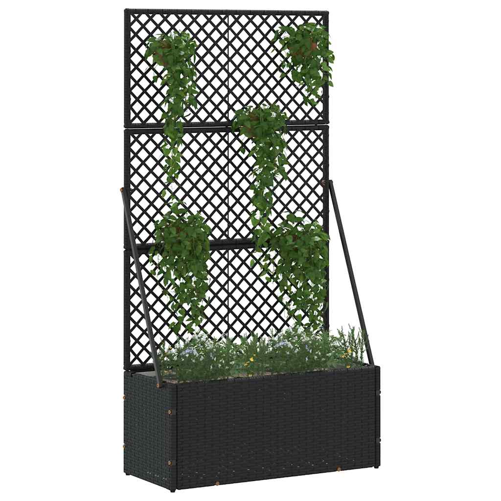 Fioriera Nero 70 x 30 x 135 cm Metallo - homemem39