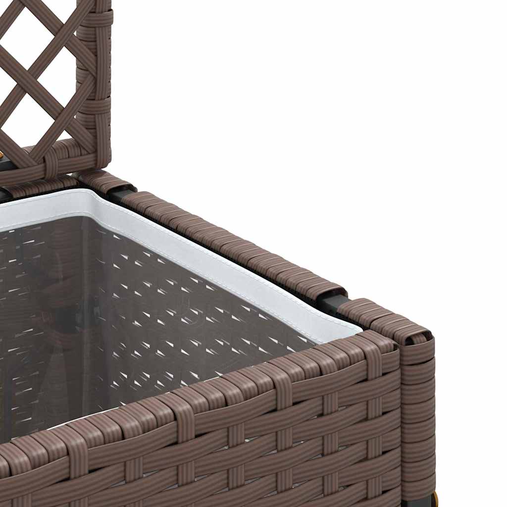 Fioriera Marrone 35 x 30 x 135 cm Metallo