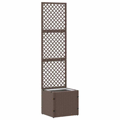 Fioriera Marrone 35 x 30 x 135 cm Metallo