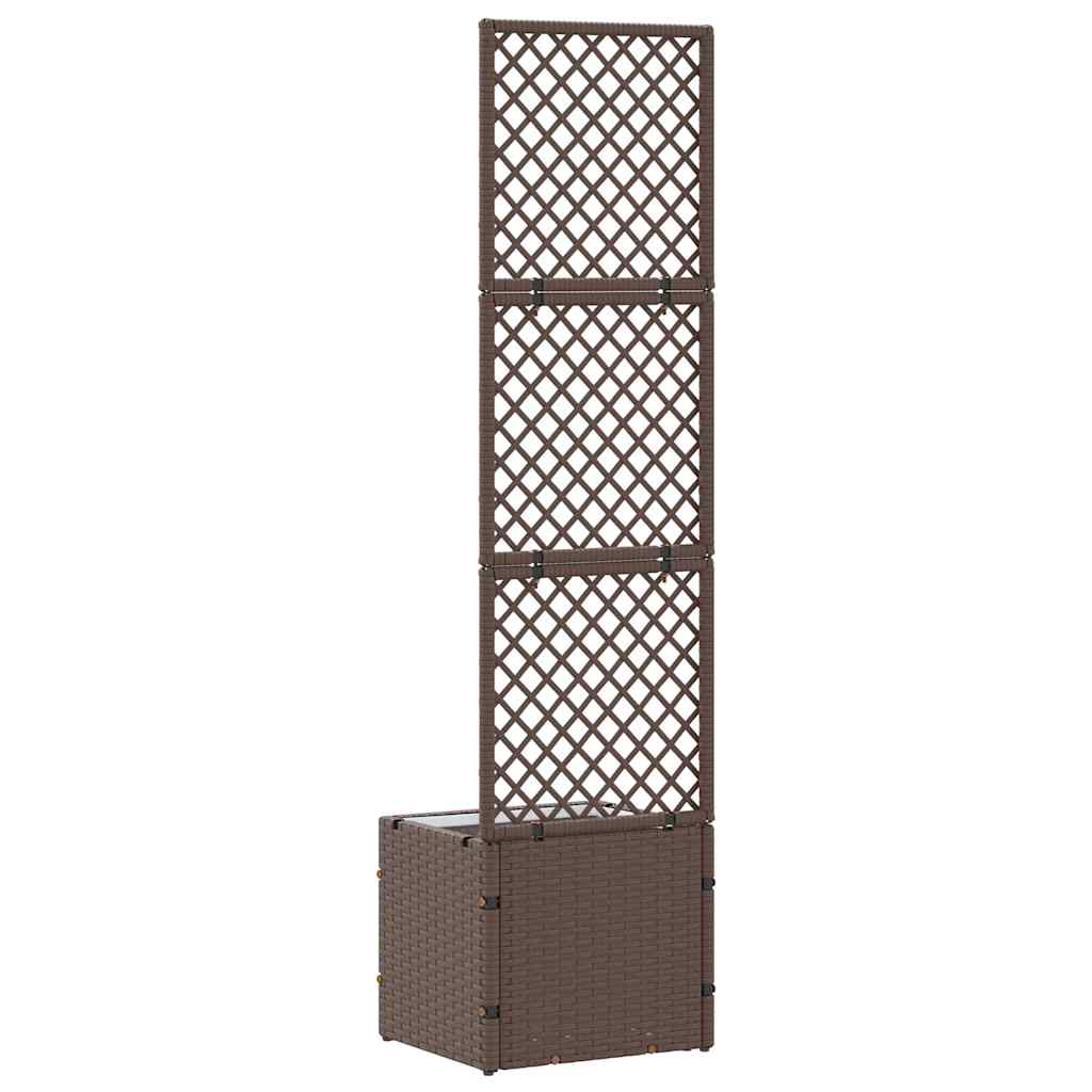 Fioriera Marrone 35 x 30 x 135 cm Metallo