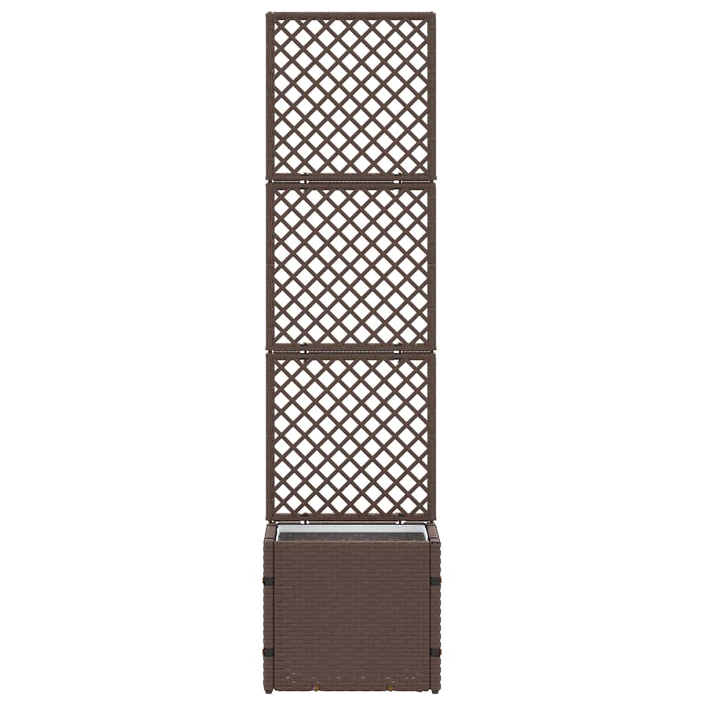 Fioriera Marrone 35 x 30 x 135 cm Metallo