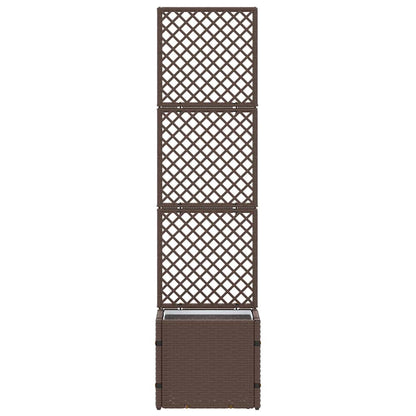 Fioriera Marrone 35 x 30 x 135 cm Metallo