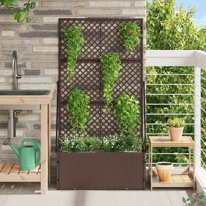 Fioriera Marrone 70 x 30 x 135 cm Metallo