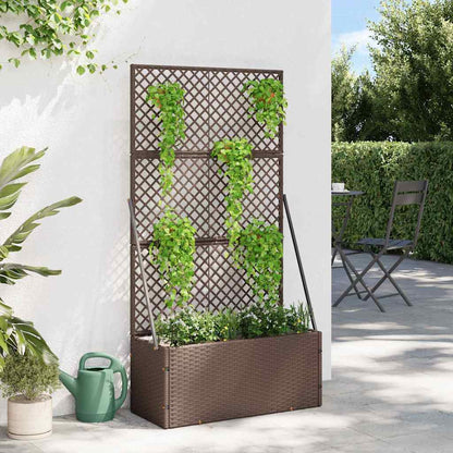 Fioriera Marrone 70 x 30 x 135 cm Metallo