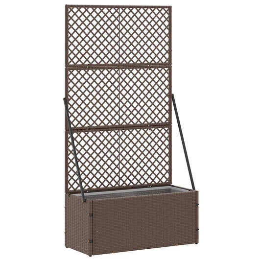 Fioriera a traliccio da giardino Marrone 70 x 30 x 135 cm | homemem39