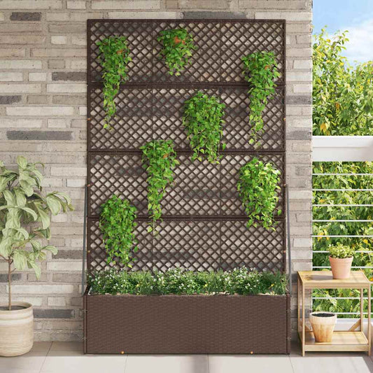 Fioriera Marrone 105 x 30 x 170 cm Metallo